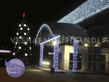 Оформление городской площади и парка